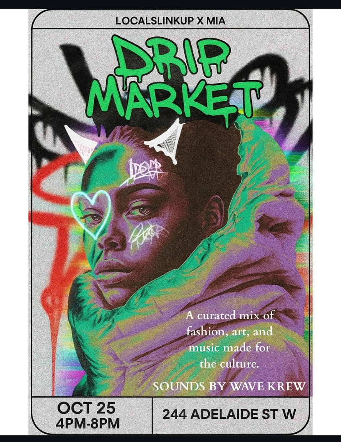 PopUp: Drip Market Oct 25 4-8:30 244 Adelaide St W Toronto Ontario (save the event)!